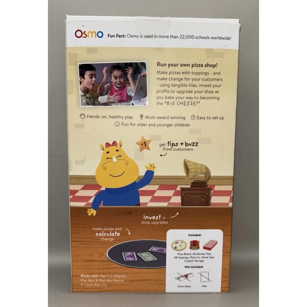 Osmo The Game System Bundle Starter Kit Pizza Co. White Board &‎ Markers